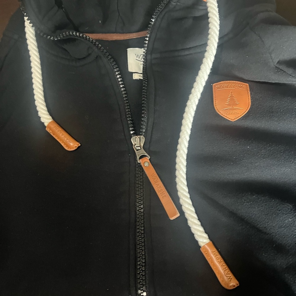 Wanakome Black Jacket with Tan Accents